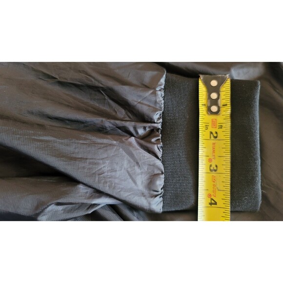 UGG Brittany Hooded Anorak Rain Coat Black Size L White Zipper Pockets Festival - Picture 15 of 15